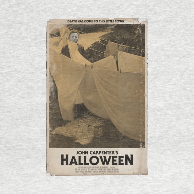 Halloween Movie Poster Tee by trevorduntposterdesign